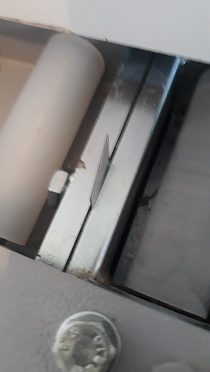 faca de corte para corte da fita PVC